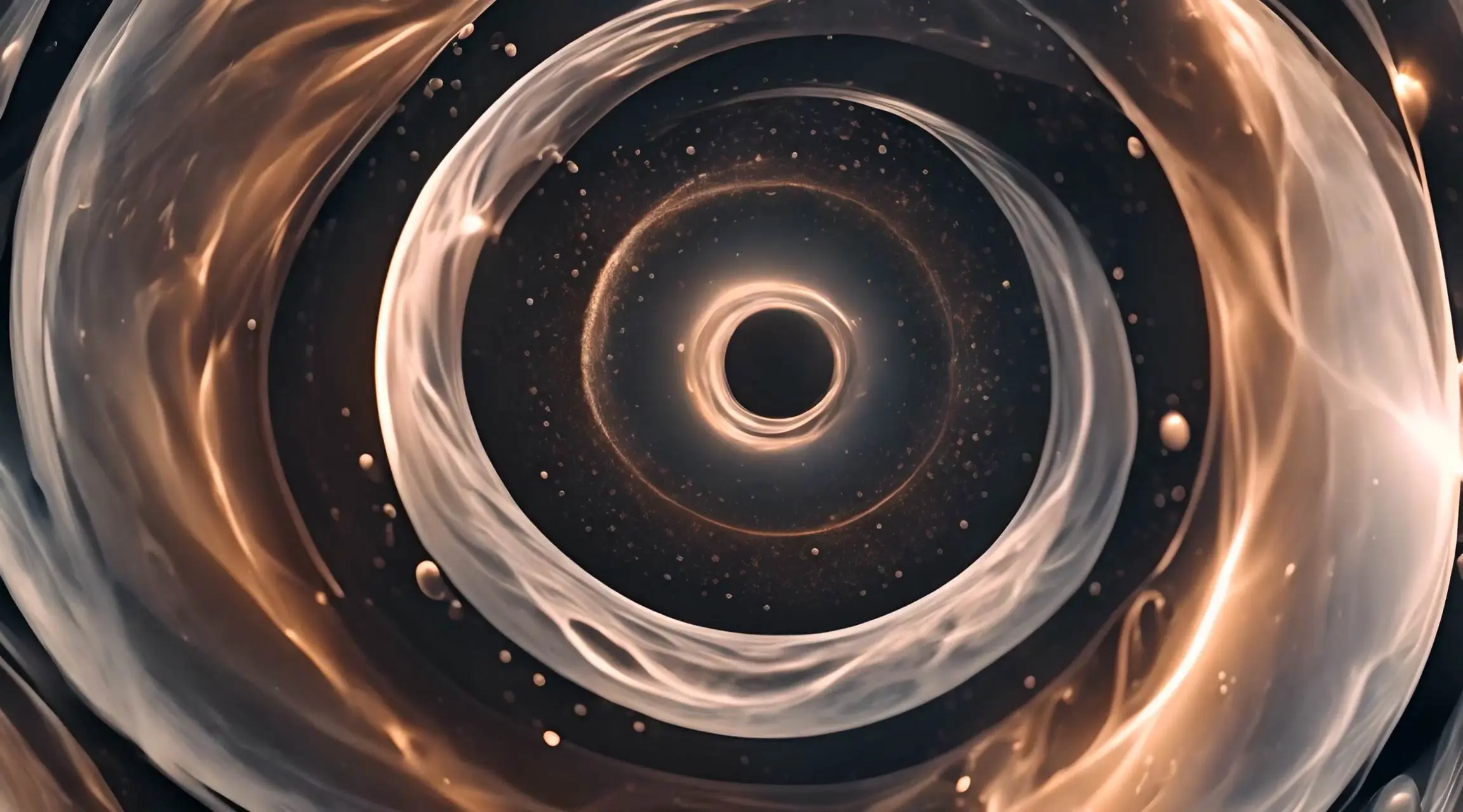 Interstellar Dance Golden Nebula Stock Video